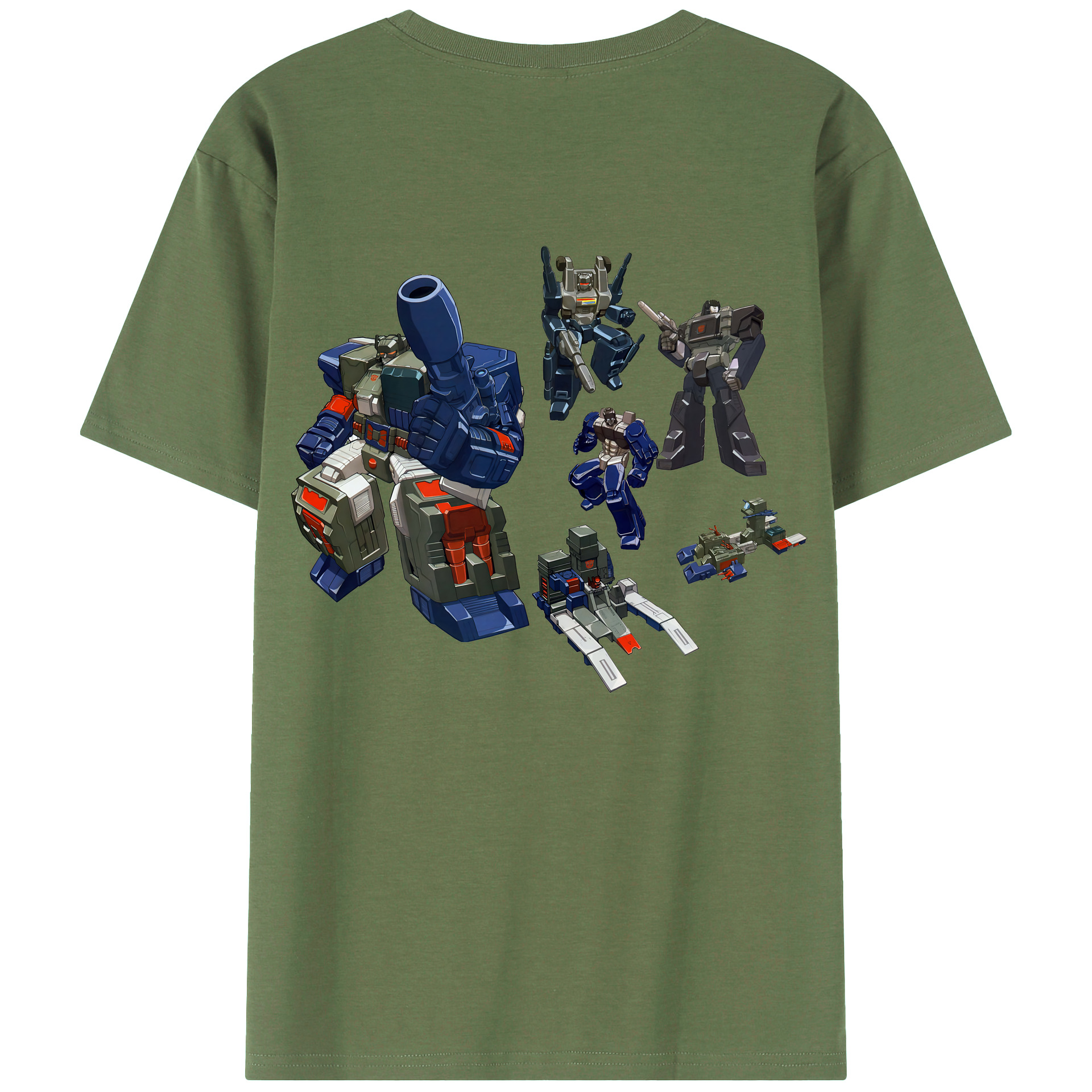 （画像用） Transformers トランスフォーマー 綿100％ メンズ半袖Tシャツ（バックプリント） 通気性